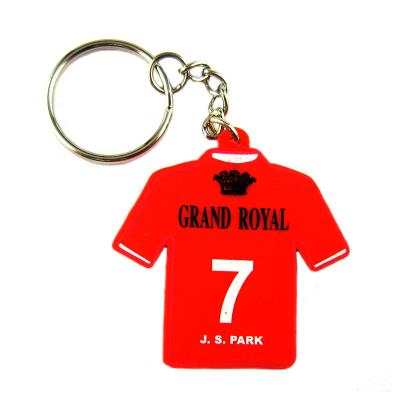 China Factory Direct Sale OEM ODM Factory Direct Sale Silicon Cheap Key Mold T-shirt Promotion Gift Key Ring Rubber Key Holder Key Chain Bulk Silicon for sale