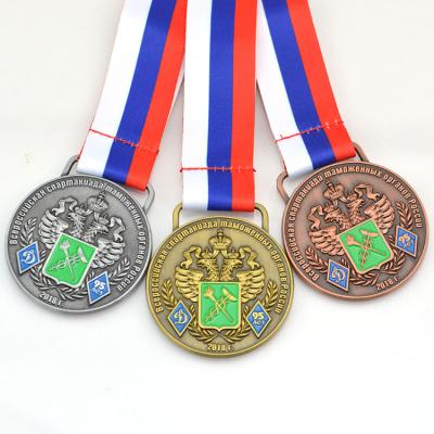 China Custom Metal Medallion Europe Marathon Metal Medallion Relief Medallion Three-dimensional Zinc Alloy Sports Memorial Hangings for sale