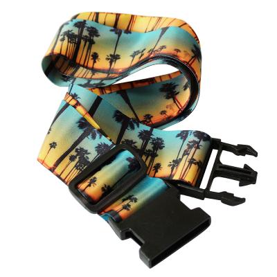 China Custom Luggage Belt China Manufacturer Supplier No Minimum Your Own Logo Travel Polyester Luggage Strap Nylon Nylon Luggage Belt for sale