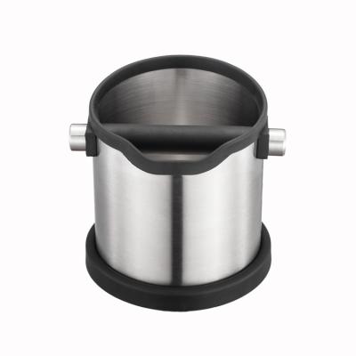 China Factory Direct Stainless Steel Coffee Grounds Barrel Silicone Coffee Filter Ground Storage Barrel for sale