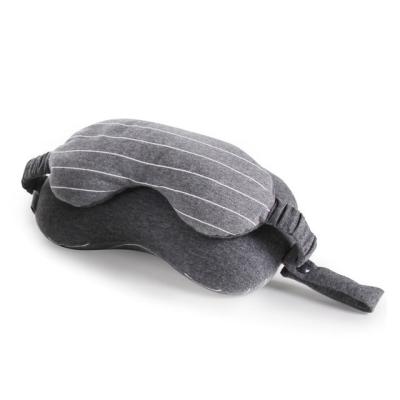 China Portable neck pillow U-shaped pillow with eye mask two-in-one the particles neck rest pillow for sale