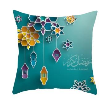 China DIGITAL PRINT TILE anti-static RAMADAN KAREEM EID MUBARAK CUSHION PRESENT HOME DECORATION SIMPLE FACE GIFT for sale