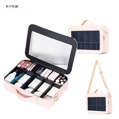 China Koncai Ebay Style Rose Beauty Travel Bag High Quality Waterproof Hard Zipper Makeup Cosmetic Bags And Cases for sale