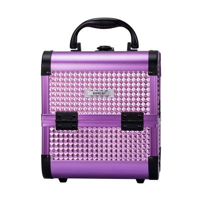 China Fashion Lightweight Sturdy Makeup Bag Small Portable Beauty Case Cosmetic Case Makeup Suitcase for sale