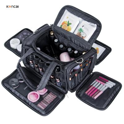 China Latest Light Weight Koncai Cheap Makeup Case Cost And Beauty Bag With Big Compartment Toiletry Bag for sale