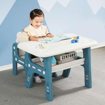 China Modern toddler kids study learning  table and chair set plastic 2021 for sale