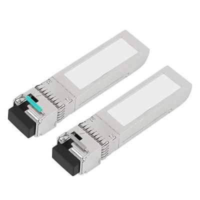 China 1270 / transmisor-receptor de la fibra óptica de 1330nm 10G SFP+ BIDI ER LOS 60KM LC SMF en venta