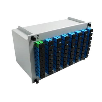 Chine Diviseur optique de fibre de PLC de mode unitaire du diviseur 1×64 LGX de fibre de PLC avec la connexion de Sc FC (7233219) à vendre