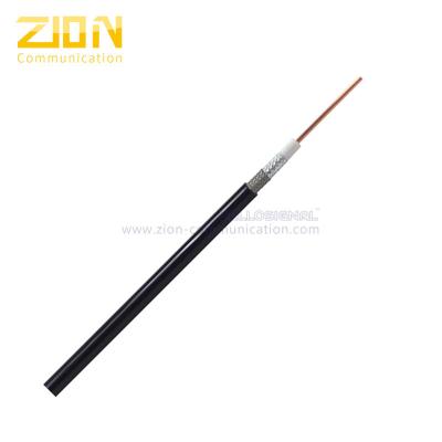 China Low loss flexible 240 series 50 Ohm coax cable with PE jacket is rated for a 5.8 GHz maximum operating frequency for sale