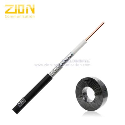 中国 Low loss 300 series cable Copper Clad Aluminum with Tinned Copper Braid Low Loss Communications Coaxial cable 販売のため