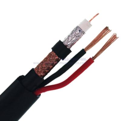 Κίνα Καλής ποιότητας RG59 E 50% CCA 2C 0,75MM2 CCA Common Coaxial Cable RG59 With 2 Cores Power RG59 CCTV Cable προς πώληση