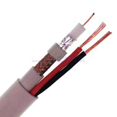 China Top Quality RG6/U 2C 18AWG CMP Common Coaxial Cable 300m rg6+2C Power Cable with Competitive Price en venta