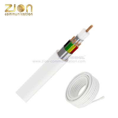 China Mini Coax +4×0.50 Cable 75ohm Siamese Messenger Cable With Power Cable CCTV Mini Coax Cable zu verkaufen