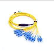 China 12 Fibers MTP to LC Single mode Fiber Optic MTP-LC 2.0mm Straight harness Cables for sale