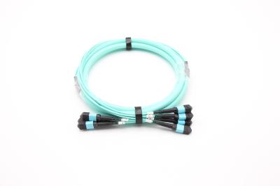 China 48F(4x12) MTP OM3 Fiber Optic Turnk Cable for sale