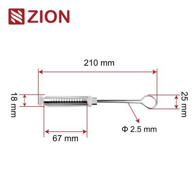 China FTTH Edelstahl Flat Cable Drop Clamp ♪ Langlebiger Glasfaserdraht Klemm für den Außenbereich zu verkaufen