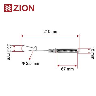 China ZCSSC-03 FTTH roestvrij staal platte kabel drop klem Te koop