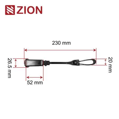 China ZCPAC-01 FTTH Nylon Flat Cable Drop Clamp | Durable Fiber Optic Cable Clamp for Indoor and Outdoor Use for sale