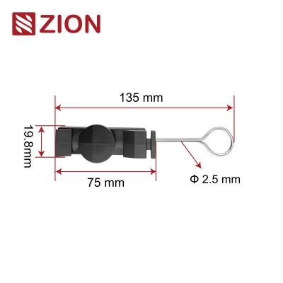 China FTTH Combination Flat Cable Drop Clamp ZCSPC-11 - Advanced Clamping Device for FTTH Networks for sale