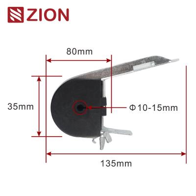 China FTTX ADSS J Hook Suspension Clamp ZCTGC-03 - Ideal for ADSS Fiber Optic Round Cable for sale