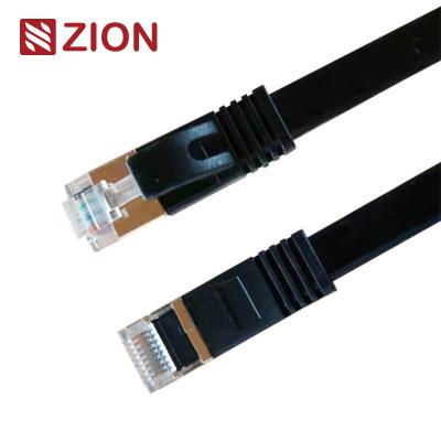 China Stranded bare copper FLAT CAT6 FTP RJ45 Patch Cord with LSZH/PVC for sale