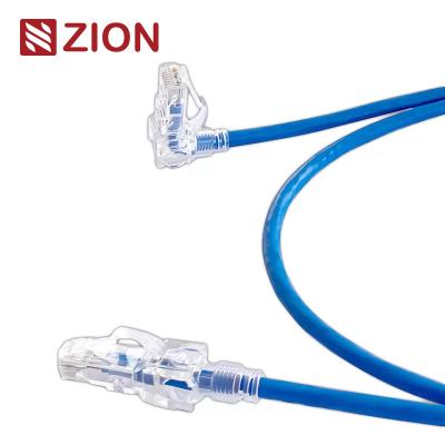 China Geplatte koperen geleider UTP CAT6 patch cord 360 graden stereo rotatie Te koop