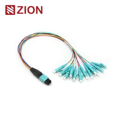 China 12 Fibers MTP to LC 12F MTP(male) -LC Fan-out 0.9mm 30-35cm Patch cable for sale