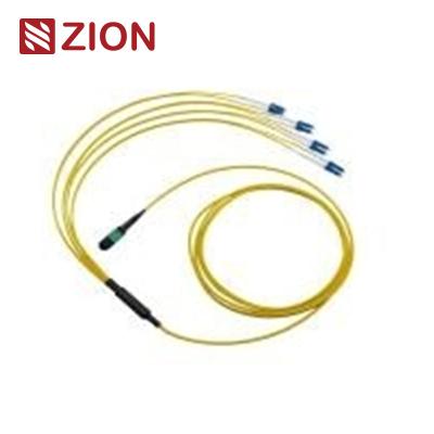 China 8 Fibers MTP to LC 8F Single mode Fiber Optic MTP-LC 2.0mm Straight harness Cables for sale