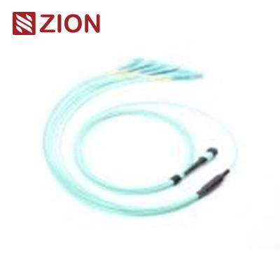 Κίνα 12 Fibers MPO σε LC OM3 Optic Fiber MPO-LC 2,0mm Καλώδια ευθείας καλωδίωσης προς πώληση