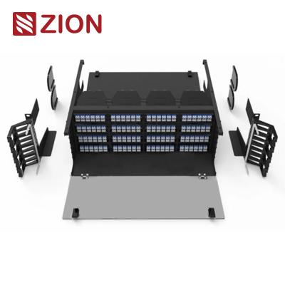 Κίνα 4U UHD MPO/MTP-LC 384F Full Cover Fixed Rack Mounted Patch Panel 16 Cassets προς πώληση