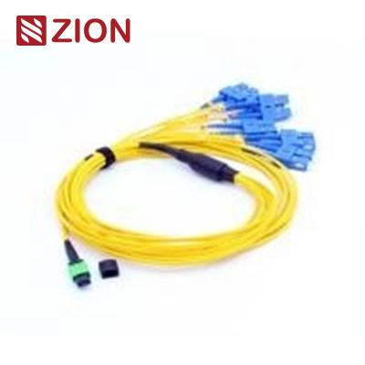 Κίνα 12 Fibers MPO To LC Singlemode Optic Fiber Optic MPO-LC 2,0mm Straight Harness Cables προς πώληση