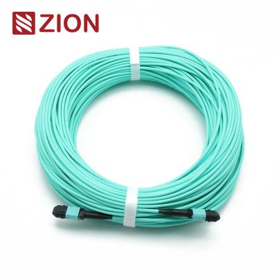 Κίνα OM3 3,0mm LSZH MPO Fiber Patch Cord MPO Female To MPO Female 24 Fibers προς πώληση