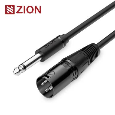 Cina 6.5mm Mono a XLR Male Audio Cable TRS a XLR Cable per strumenti Audio Equipment PA Systems in vendita