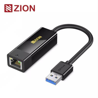 China Adaptador de red USB3.0/RJ45 Gigabit Adaptador USB a Ethernet de alta velocidad para conectividad Gigabit sin fisuras en venta