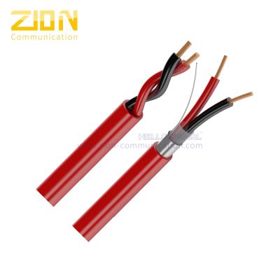 China Cobre sólido Pleno-clasificado del cable 12AWG 2C la alarma de incendio para los circuitos protectores del fuego en venta