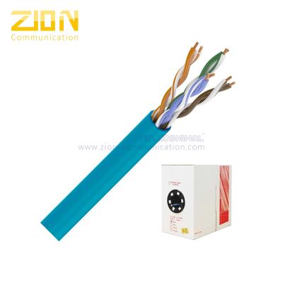 China Chaqueta de PVC ignífuga del CMP del cobre del cable 24AWG de la red de UTP CAT5E del pleno en venta