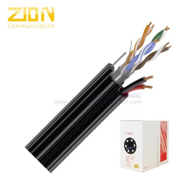 China Chaqueta desnuda del conductor de cobre UV-PE del cable de la red del FTP CAT5E con el mensajero de acero en venta