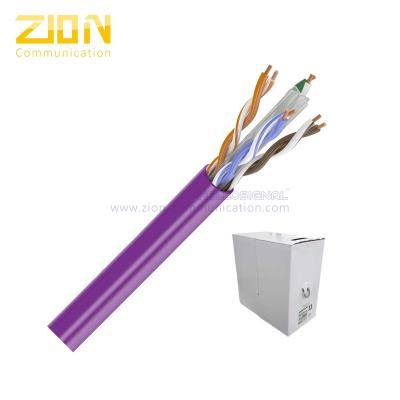 China Netz-Kabel des Plenums-CAT6, Flecken-Kabel des Ethernet-CAT6 für 600 MHZ der hohen Geschwindigkeit Daten- zu verkaufen