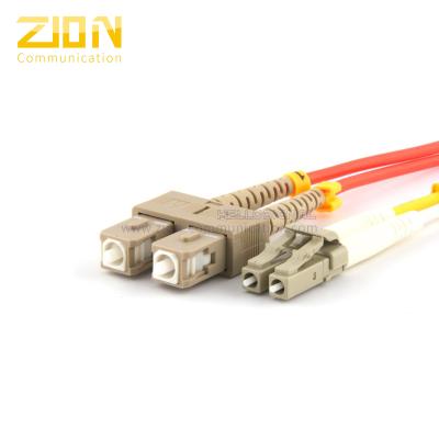 China Gigabit Ethernet-Sc aan Koord 62,5/125 van het de Vezel Optisch Flard van LC Duplex Multimode μm Te koop