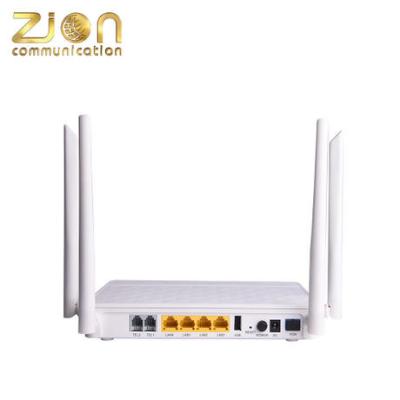 中国 761XR FTTH E/GPON光学ネットワークの単位4GE+2VOIP+2.4G/5.8G WLAN+1USB+CATV 販売のため