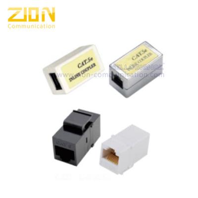 China CAT5e/6 acoplador en línea - RJ45, piedra angular, Ethernet, del fabricante de China - Zion Communiation en venta