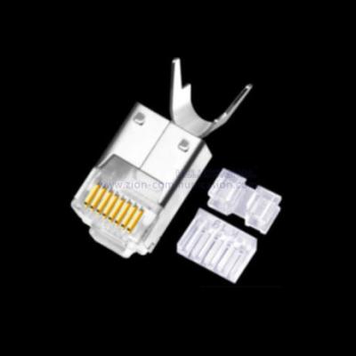 China CAT6 FTP 8P8C RJ45 Connector Modular Plug With Crystal Head for sale