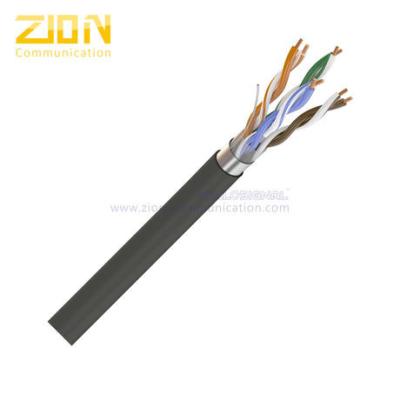 China Solid 0.50mm Copper Conductor Outdoor PE Jacket CAT5E Ethernet Cable NO 7112111 for sale