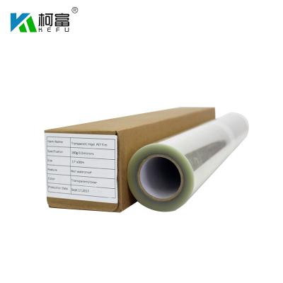 China 13'' X 100' Waterproof Inkjet Transparency Film For Silk Screen Printing Milky Clear A4 en venta