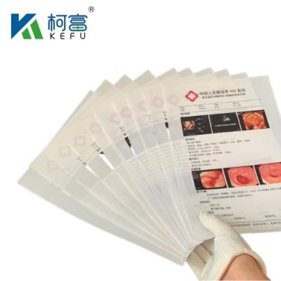 China A3/A4 Ausgezeichnetes PET-Material 100 Mikron Weiß wasserdicht Transparentes Tintenstrahlseidenbildschirm Positivdruckfolien zu verkaufen