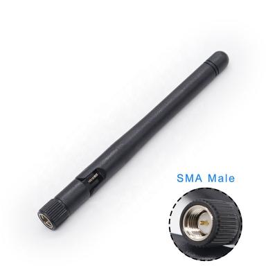 China Best Selling Indoor Wireless Rubber Terminal 2.4G Wifi Antenna With SMA Connector 109mm for sale