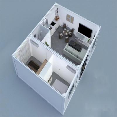 China Casas modulares con dos dormitorios en venta