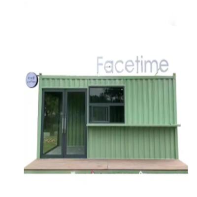 China Modern mobiel wonen Container huis ontwerp Groen huis Vlakke verpakking 20ft prefab huis Te koop