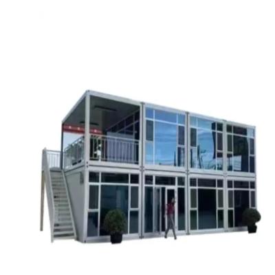 China Afneembare container geassembleerd flat pack container huis voor luxe kantoor Te koop