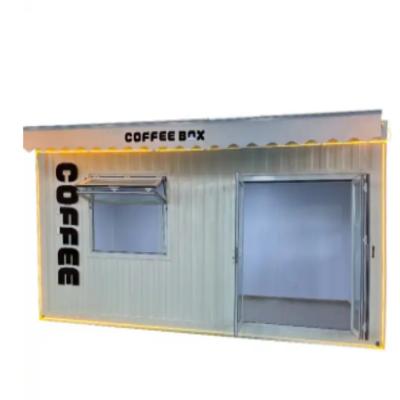 China 20ft Modern Mobiele Huizen Voedsel Kiosk Koffieshop Prefab Container Huizen Huis Te koop